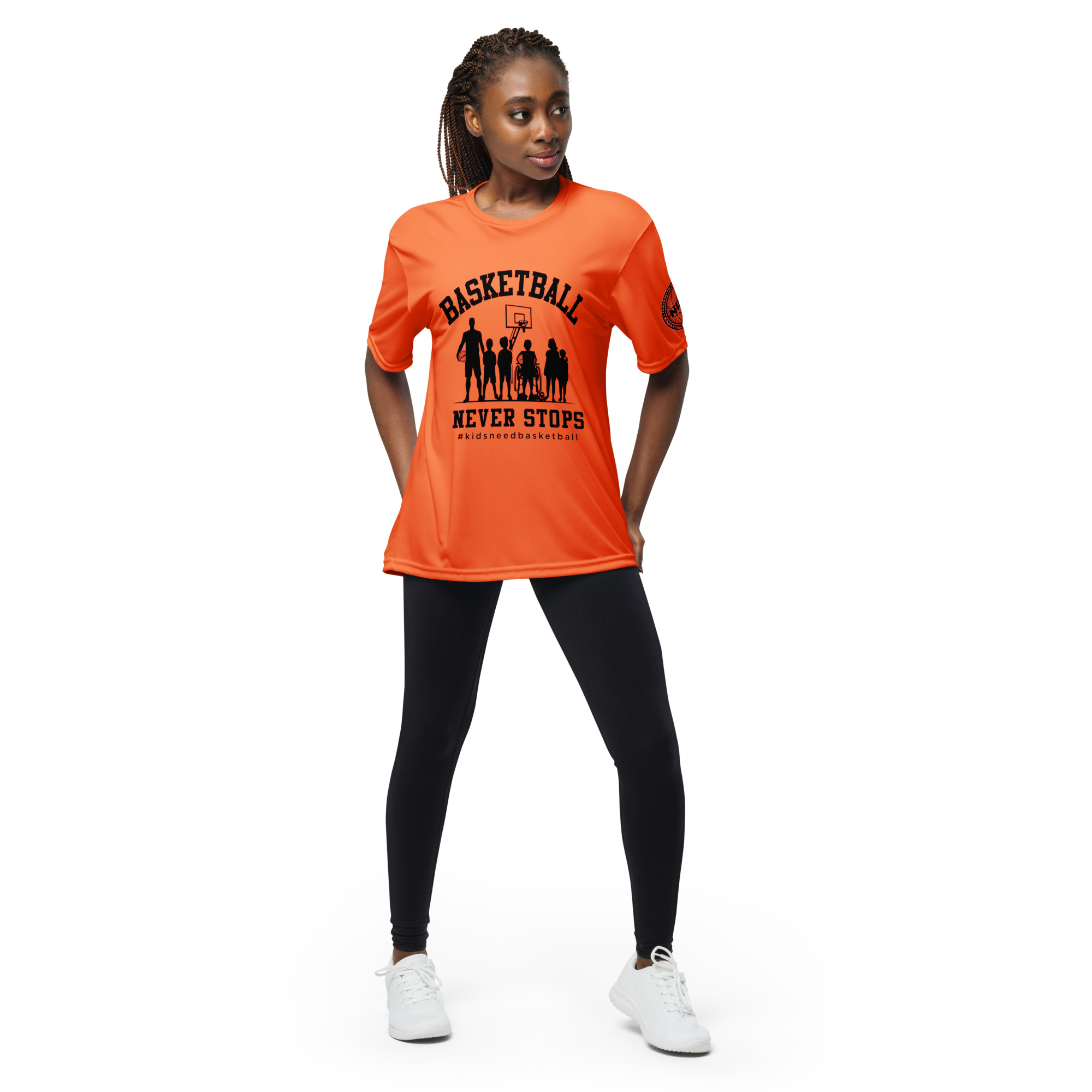 Unisex performance crew neck t-shirt - Image 2